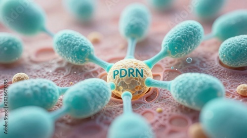 Revolutionary pdrn skincare treatment science lab macro photography laboratory close-up innovative solutions for skin health