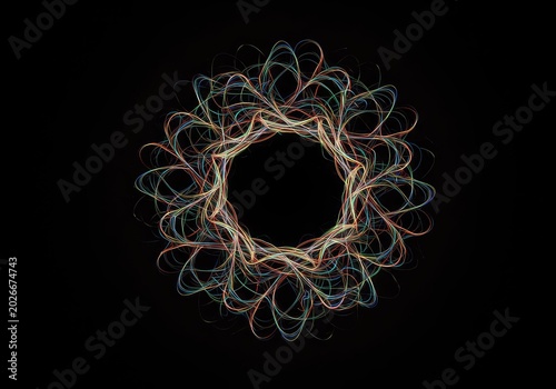An intricate digital abstract pattern featuring interconnected lines and soft color shifts, representing perfect fluidity and visual harmony ,color ,fluid ,synergy