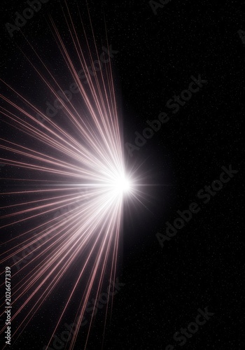 Ethereal light beams cutting through deep, mysterious cosmic space. A conceptual background representing pure energy and profound emptiness ,deep ,energy ,shape