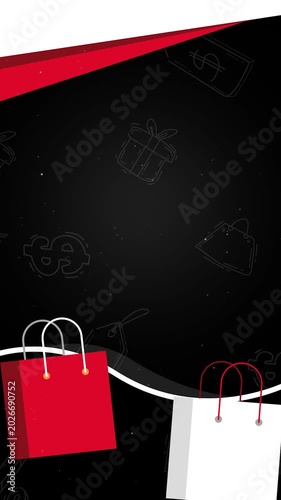 Premium Black Friday Vertical Banner with Elegant Retail Design