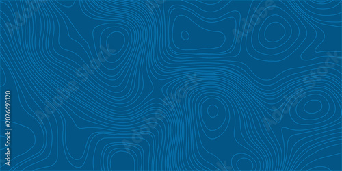 Canvastavla Topographic map background in blue with contour lines representing elevation changes, creating a visually striking and abstract graphic resource