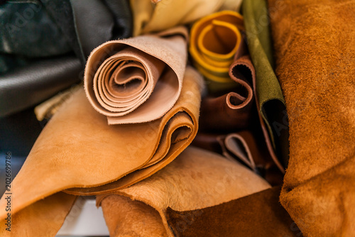 Leather storage in saddlery