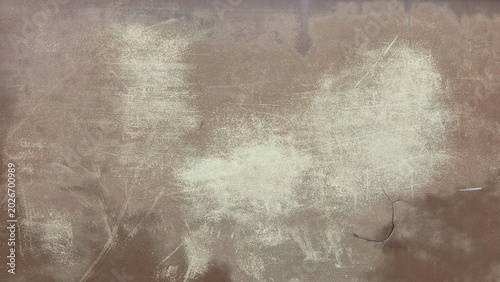 Cuadro en lienzo Cracked rusty metal sheet texture with faded stains