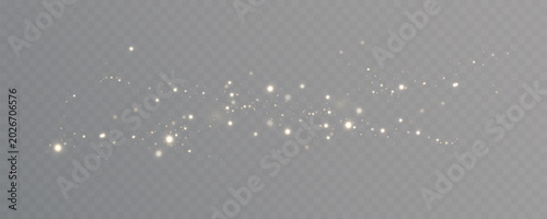 Φωτογραφία Christmas glowing light effect with sparkling magic dust particles