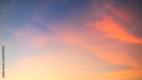 Konstfotografi Sky sunset evening sunrise cloud weather dramatic landscape goldent and indigo c
