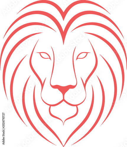 Luxury Monoline Lion Head T Shirt Vector Design for Premium Streetwear and Fashion Branding