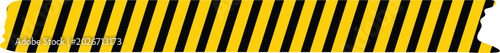 Yellow tape caution border with road line warning paintbrush strokes forming rough pastel crayon pattern resembling charcoal squiggle wax texture suited for school chalkboard kindergarten design.