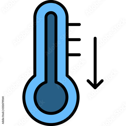 Canvas Print Low Temperature Icon