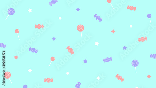 Foto キャンディ ロリポップ かわいい お菓子 ハロウィン 配信 サムネイル バナー デザイン 背景 イラスト