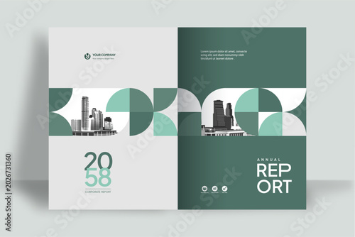 City Background Business Book Cover Design Template