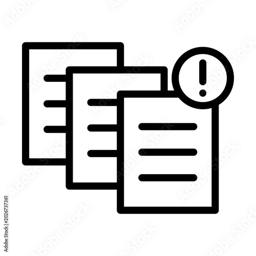 Fotografie Document Annotation Vector Icon