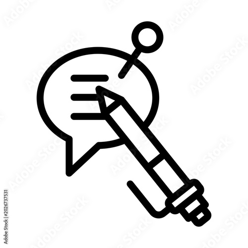 Fotografia Document Annotation Vector Icon