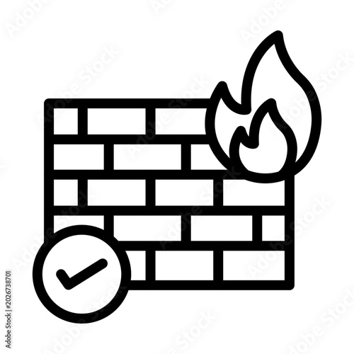 Firewall Vector Icon