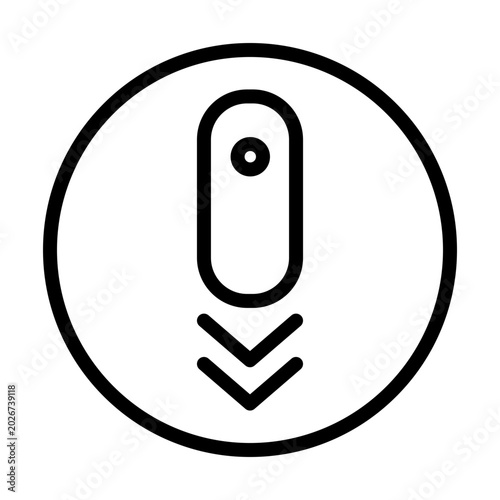 Canvas Print Scrollbar Vector Icon
