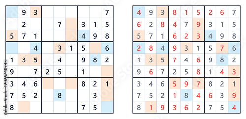 Evenodd Sudoku Puzzle #1 - Easy Level with Solution  