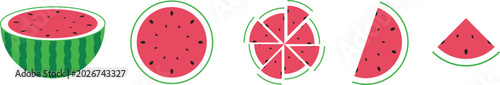 Foto Outline icons related to fruits, Linear icon collection