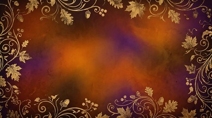 ornate, gold, floral, border, abstract, background, texture, design element, luxury, decorative