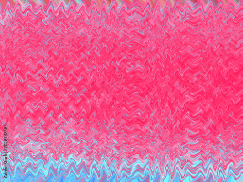 Abstract Hot Pink and Cyan Blue Liquid Swirl Background