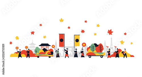Tableau sur toile Crowd of pedestrians at busy street crossing.