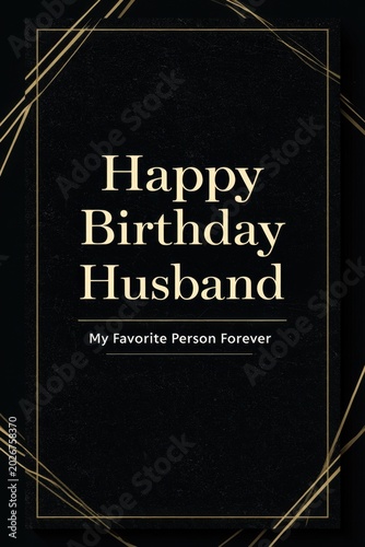 Celebrate love with a stylish birthday card for your wonderful husband this year