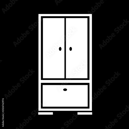 Photos Wall-mounted wardrobe, double-door refrigeration, dish, fireproof linen, bookcas