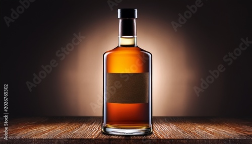 Whiskey Bottle Design With Label