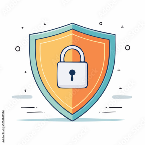 Shield with Lock Icon