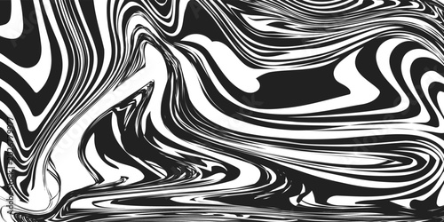 Obraz na płótnie Abstract fluid wavy striped background
