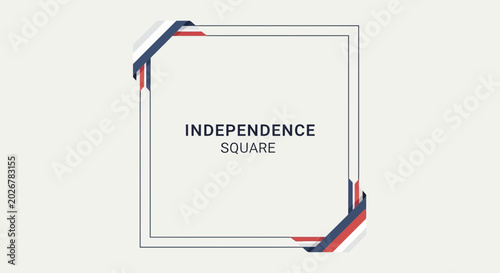 Foto Independence Square Sign Logo Design.