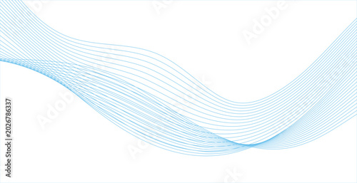 Abstract Flowing Wave Line Background Design