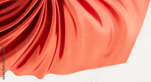Soft abstract coral fabric ...