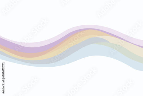 Abstract wavy background with soft pastel colors