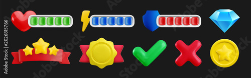 Foto Vector Cartoon 3d casual asset for a game