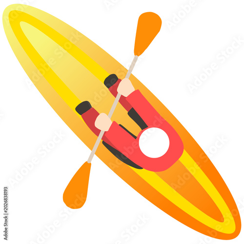 orange kayak