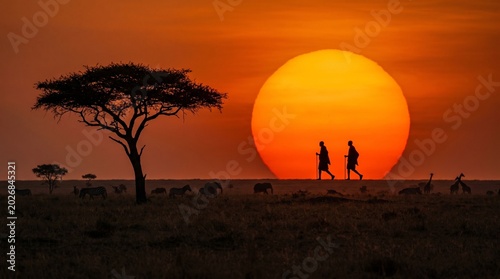 African Savannah Sunset