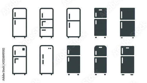 Bild auf Leinwand Set of modern smartphone icons in various sizes and orientations Vector