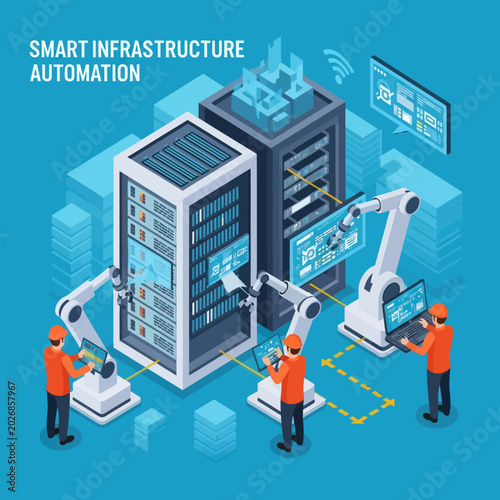 Smart Infrastructure Automation - Robotic Maintenance of Data Servers.