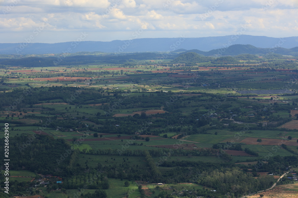 Fototapeta premium aerial view of the countryside