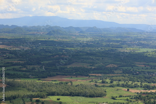 landscape with mountains