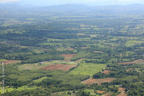 aerial view of tuscany