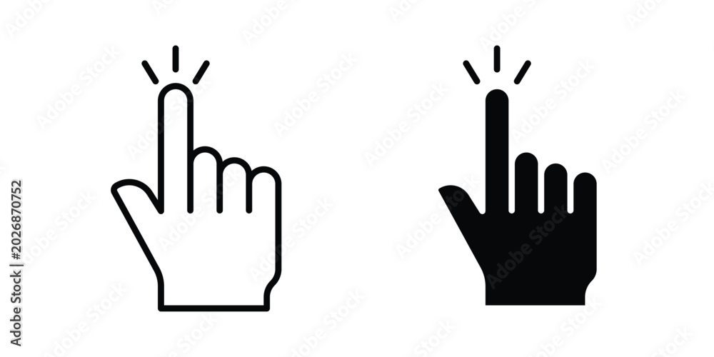 Fototapeta premium Hand click icon