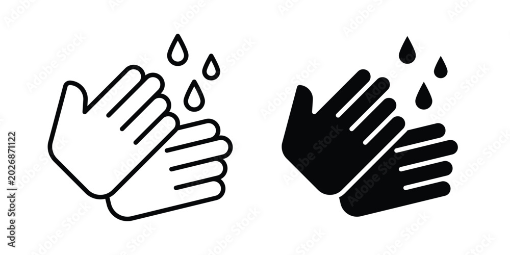 Obraz premium Handwashing icon