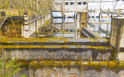 Foto Ruined industrial site