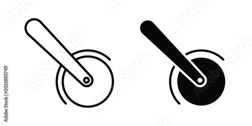 Tableau sur toile Pizza Slicer icon