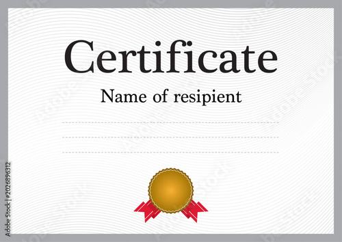 Certificate of completion template.