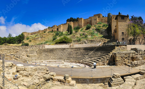 ruins of the Roman theatre in Malaga