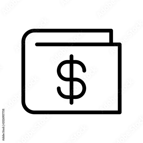 Money payment wallet and dollar sign currency symbols for personal finance and business applications