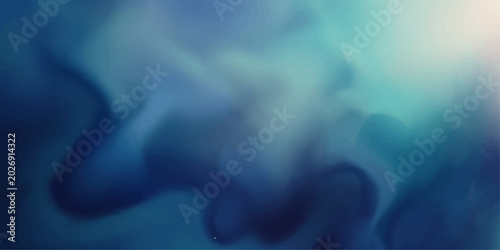 Tableau sur toile An abstract swirl of ethereal blue and teal hues, evoking a sense of calm, depth, and mystery, like a nebula in the vast expanse of space