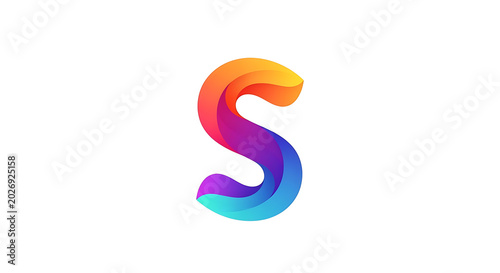 Vibrant multicolored number 5 in rainbow gradient style five digit