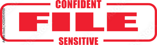 Quadro su tela CONFIDENTIAL FILE gets a rubber stamp of approval
